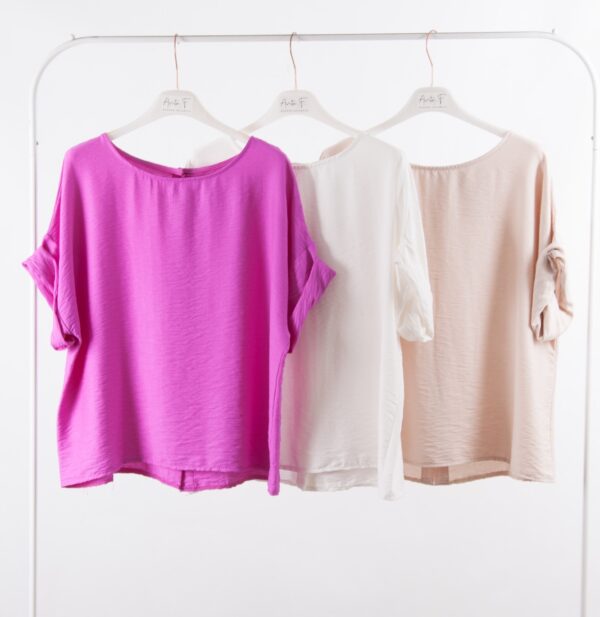 Blusa Mod. Pamela Col. Rosa Palo - Imagen 5