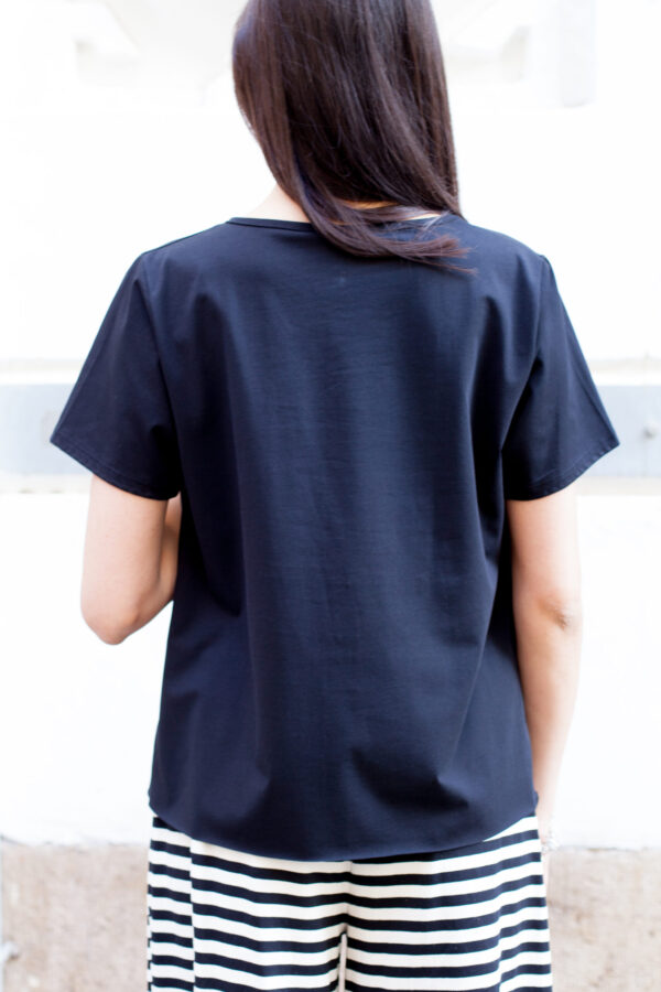 Camiseta Mod. Sabrina Color Negro - Imagen 3