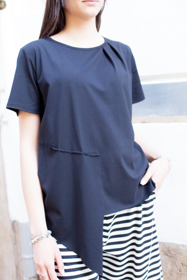 Camiseta Mod. Sabrina Color Negro - Imagen 2