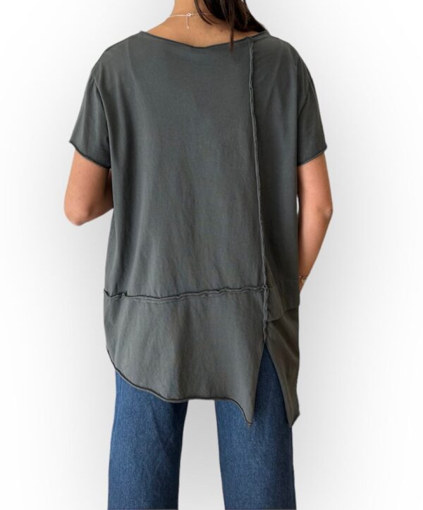 Camiseta Mod. Rosy Color Gris Oscuro - Imagen 3