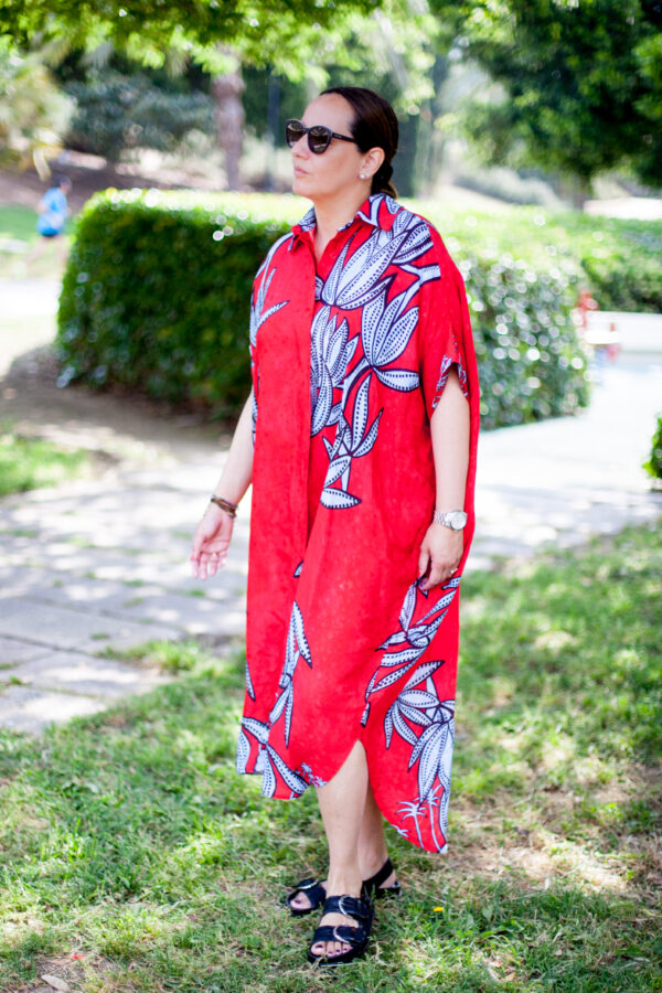 Vestido Mod. Kuka Color Rojo - Imagen 10