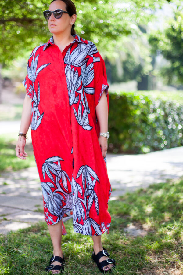 Vestido Mod. Kuka Color Rojo