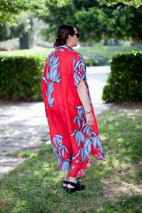 Vestido Mod. Kuka Color Rojo - Imagen 12