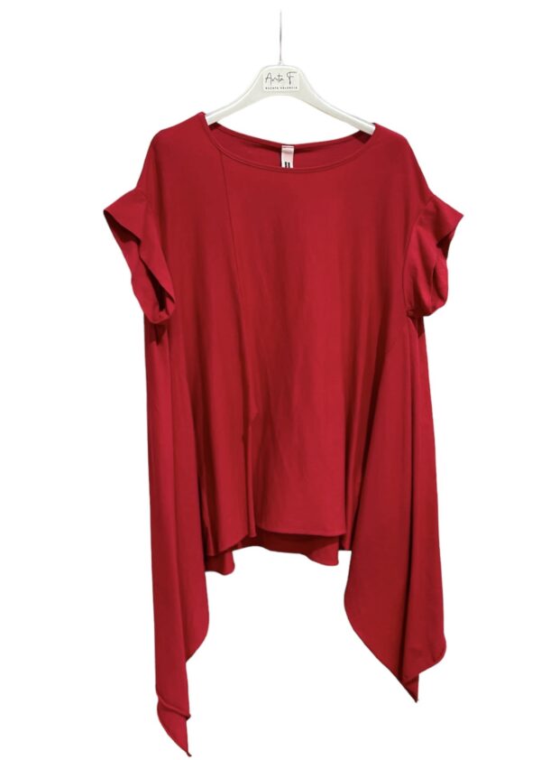 Camiseta Mod. Fiore Color Rojo