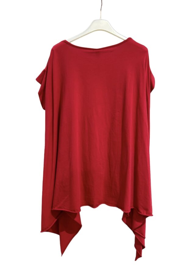 Camiseta Mod. Fiore Color Rojo - Imagen 3